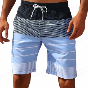 Striped Beach Shorts Men