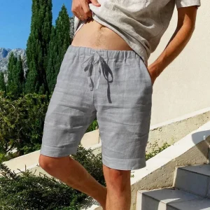 Men's Cotton Linen Breathable Shorts